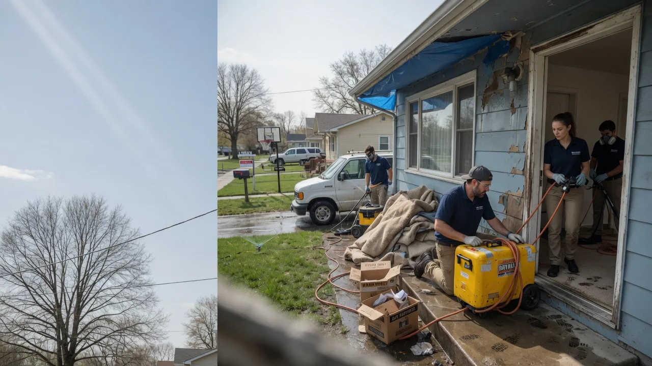 Basement Flood Cleanup in Bowbells, ND near me
